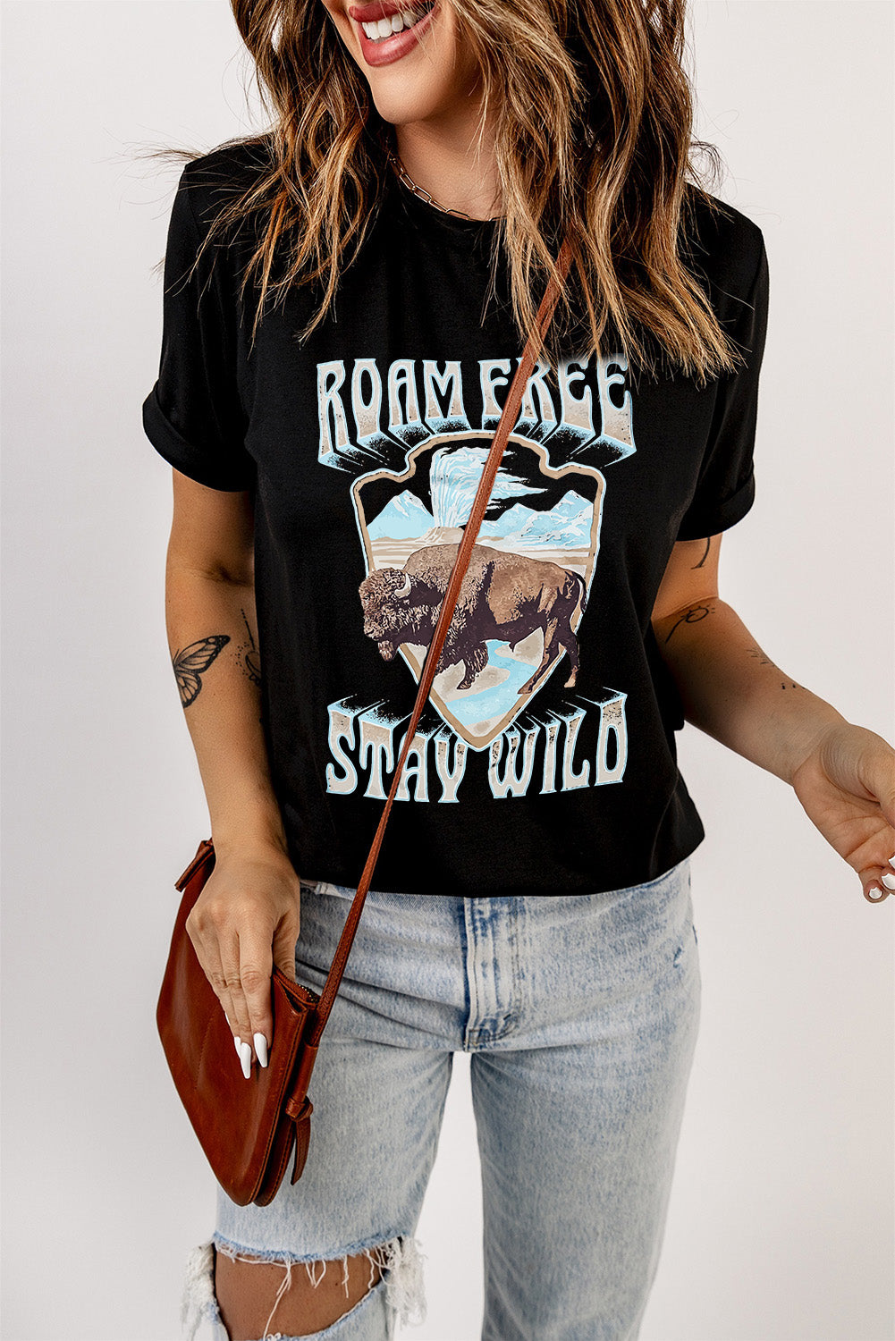 WILD FREE Animal Graphic Tee