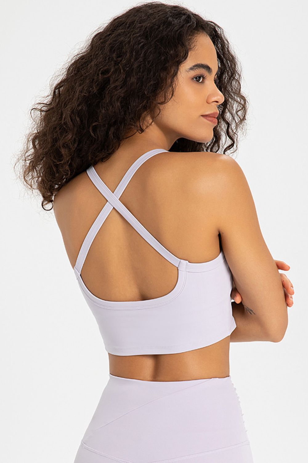 Crisscross Back V-Neck Sports Bra – MW Style Co.